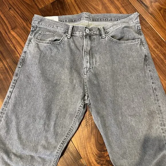 H&M Relaxed Fit Coupe Décontractée Jeans Size 36/32 - Picture 3 of 11